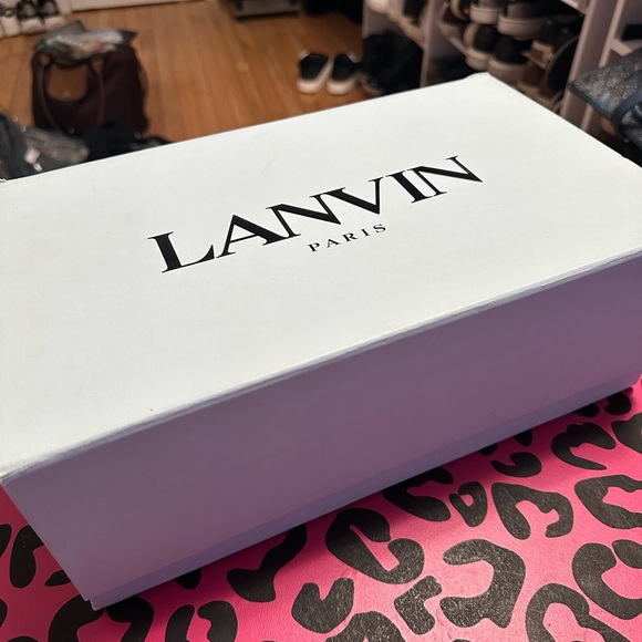 Authentic LANVIIN New Black Sneakers with dust Bag and Box size 6 - Picture 2 of 11